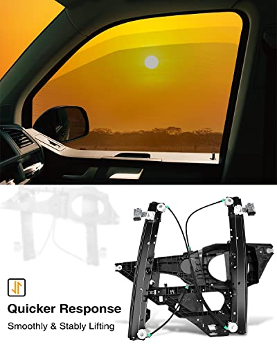 A-Premium Power Window Regulator With Panel Without Motor Replacement For Ford Expedition Lincoln Navigator 2007-2017 Front Left Driver Side #TOP1