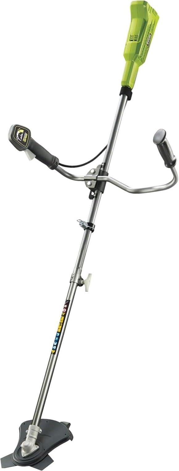 Ryobi OBC1820B Decespugliatore a Batteria 18V ONE+, Indicato per Cespugli, Rovi e Manto Erboso, Batteria Non Inclusa, Lama a 3 Denti Diametro 20cm