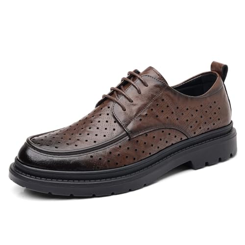 Men's Classic Lace Up Shoes Breathable Sport Outdoor Footwear Modern Formal Leather Shoes Casual Loafers for Party Dating Prom