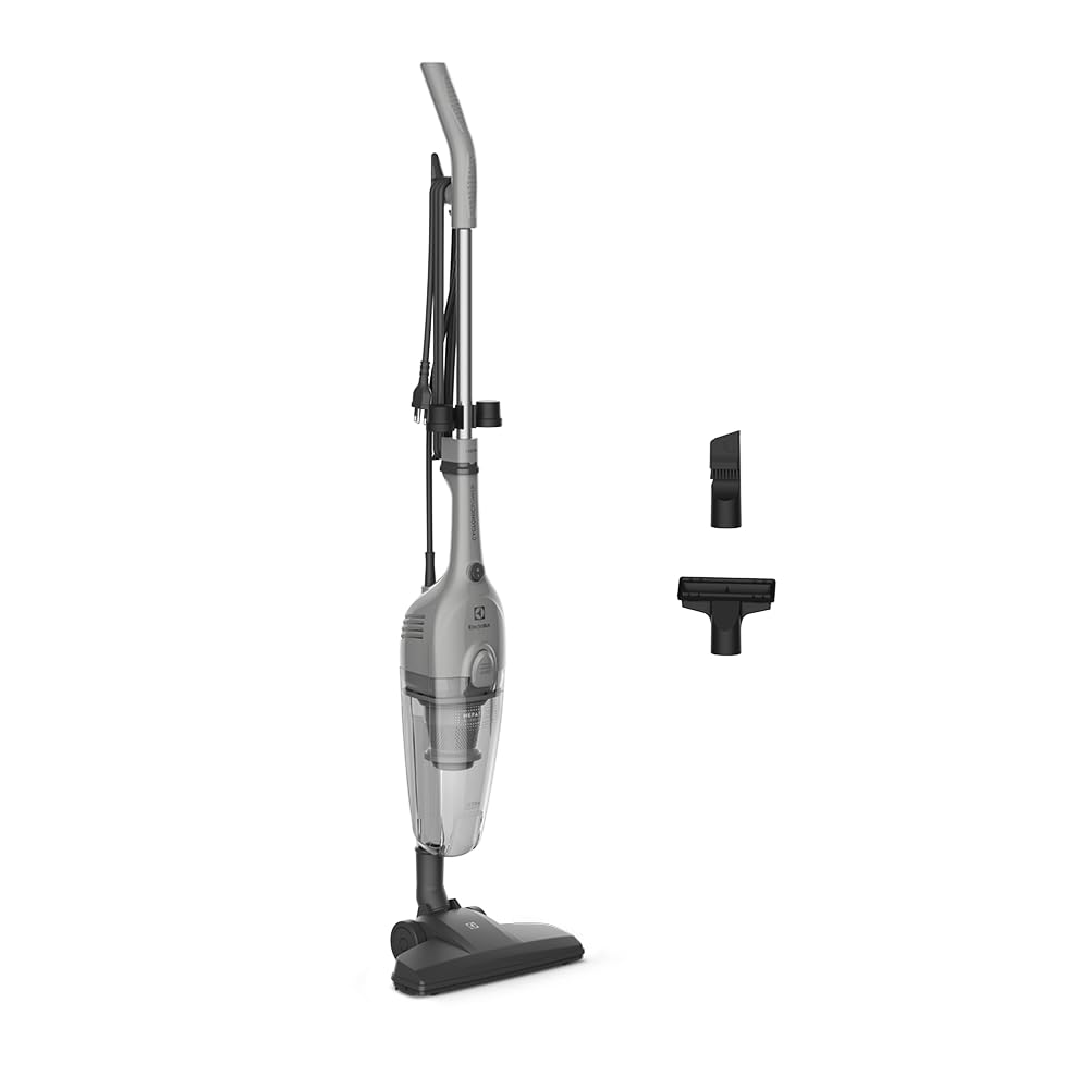 Electrolux Aspirador de Pó Vertical com fio portátil de mão 2 em 1 potente 1500W cabo 4.7m com capacidade 950 ml filtro HEPA STK16 Cinza STK 127V