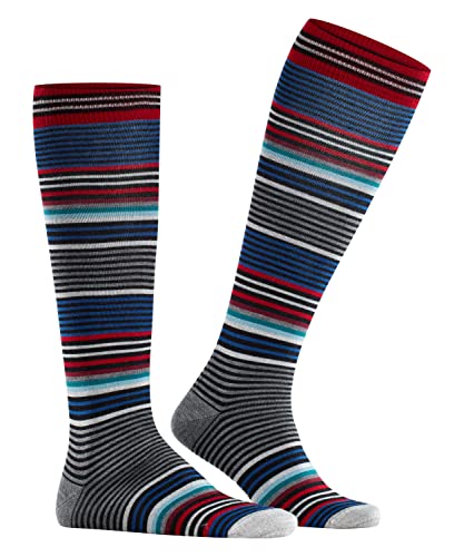 Burlington Stripe M KH Calzini, Nero (Black 3001)
