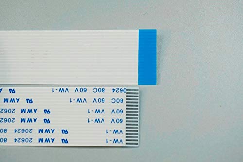 Davitu 100pcs Flexible Flat Cable FFC 18 PIN 1.0 mm pitch same ends Length 60 70 80 100 120 150 200 250 300 400 450 500 600 700mm - (Color: 550mm length)