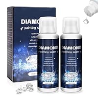 240ML - 2pcs Diamond Painting Versiegelung 120ml, Transparenter Kleber mit Schwammapplikator, 5D Diamant Painting Zubehör zum Glänzender Effekt und Schutz von Daiments