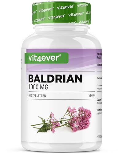 Valeriana – 500 compresse – 1000 mg per porzione giornaliera – vera radice di valeriana –...