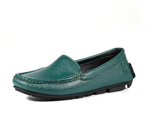 Image of LOUIS STITCH Women's Premium Slip-On Loafers | Elegant Solid Slip-On Comfort Shoes for Casual and Formal Wear | Slip-On Loafer Shoes for Women | LSLD-BLR-PL