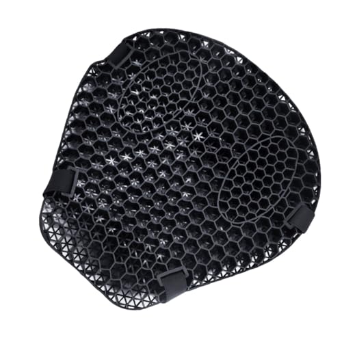 WEKADRIN Cuscino per Sella da Moto 3D Ammortizzante in Gel Nero Copertura Isolante Termica Antiscivolo Coprisedile per Motociclette Stradali e Sportive Accessorio Comfort per Lunghi