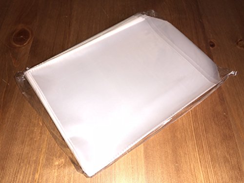 100 Fundas Alargadas Alta Calidad para DVD CD BluRay y Carátula,Plástico ECOLÓGICO,8 Micras de...