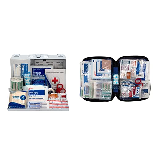 First Aid Only 178 Piece Contractor's First Aid Kit (9302-25M) , White & 299 Pieces All-Purpose First Aid Emergency Kit (FAO-442)