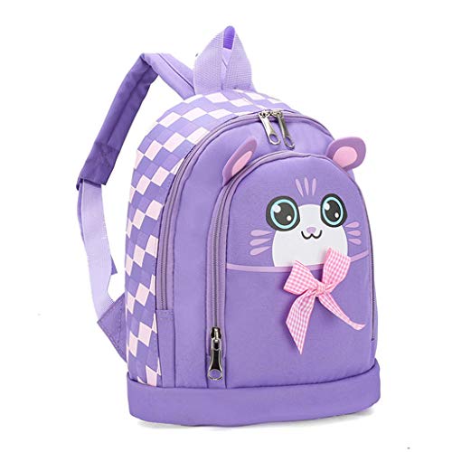 Estudiante Niños y niñas Dibujos Animados Gato Mochila Animal Escolar para Pequeños