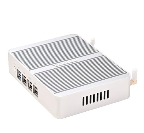 Image of KINGDEL Mini PC 12th Gen N100(4C /4T, Up to 3.4GHz, TDP 6W), 8GB DDR4 RAM 128GB SSD Mini Desktop Computer 4K-Triple-Screen Dual LAN for Industrial Personal Media