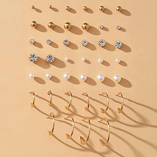 Image of Shining Diva Fashion Stylish Combo Metal Earrings for Women and Girls