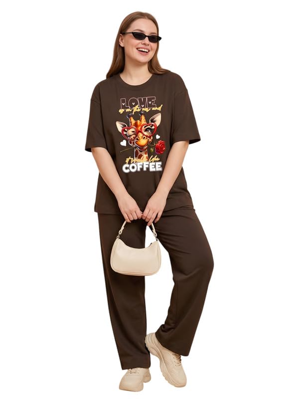 my swag Printed Night Suit for Women & Girls/Plus Size Nightsuit Set/Korean Night Suit/Pajama Tshirt Set for Women-picture-40