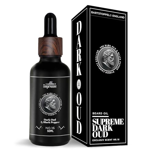 Aceite para barba Oud para hombre – contra la caspa – Madera amaderada especiada – aroma de árbol de madera de águila – Barstoppel© serie Japón cuidado de la barba