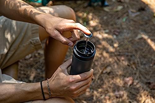 Miniatura 8 de ESPRO P1 French Press - Cafetera y tetera de acero inoxidable de doble pared con aislamiento al vacío, 12 onzas, gris metálico pistola, 100 filtros