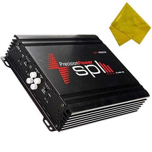 Precision Power 1500 Watt 2 Channel Amplifier - 1500W Dual-Channel Class A/B Subwoofer Amplifier