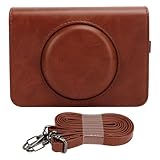 4. Material: Made of soft vintage PU leather with a velvet inner layer to protect your camera from scratches, damages, and soiling.