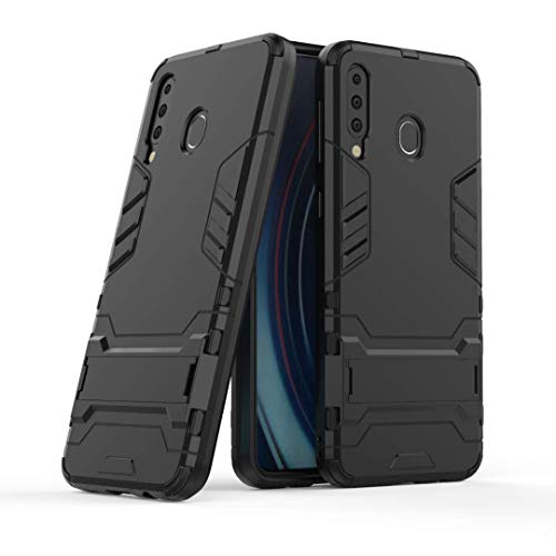 FTRONGRT Funda para ASUS Zenfone MAX Pro (M1) ZB601KL,Soporte Plegable, A Prueba de Choques，Carcasa a Prueba de Golpes TPU+PC Case para ASUS Zenfone MAX Pro (M1) ZB601KL -Negro