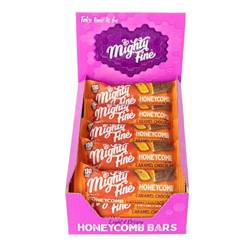 Barra de panal de abeja de chocolate con caramelo salado Mighty Fine - 30 g, 1 paquete 1
