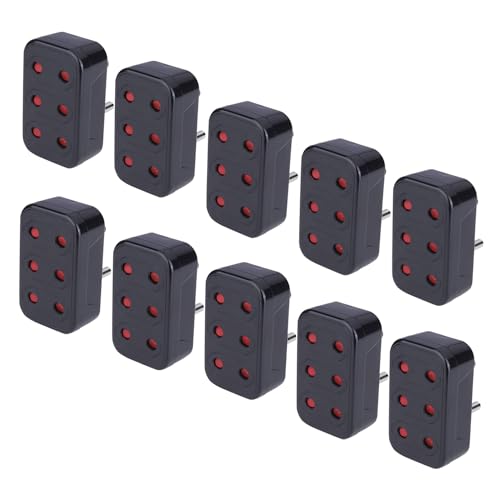 Image of MX Universal 3-Pin Multi Plug Type D Socket 3 x 2-Pin Outlets Converter 5A to 15A Adapter for Home, Office,Travel Multi Plug Extension, Universal Socket Converter, Power Adapter(Pack of 10)