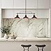 ZEVNI Pool Table Light, Black Chandelier for Dining Room, 33.5