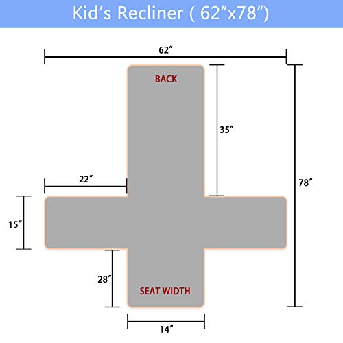 Rbsc Home Kids Recliner Chair Cover Only Antislip Waterproof Kids 14 Inch Recliner Chair Cover For Girls #TOP1