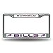 Rico NFL Buffalo Bills Bling Chrome License Plate Frame with Glitter Accent