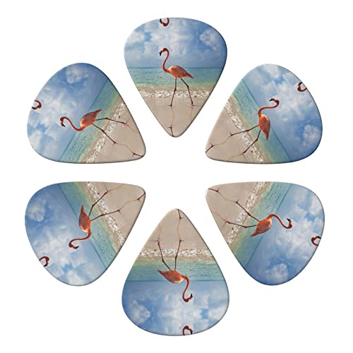 Beautiful Flamingo Lot de 6 médiators pour guitare acoustique, guitare électrique, basse, ukulélé – fins, moyens et… - Les Beatles, Paul McCartney, John Lennon, RIngo Starr, George Harrison Beautiful Flamingo Lot de 6 médiators pour guitare acoustique, guitare électrique, basse, ukulélé – fins, moyens et… – Image 5
