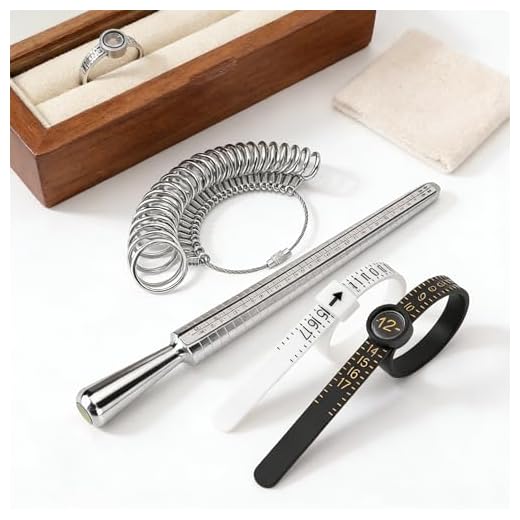 Ring Sizer Measuring Tool Kit with Ring Mandrel Measurer, 27 PCS Premium Steel Measuring Ring Tool US Size 0-13, 2 PCS Reusable Finger Tape with Magnified Glass 1-17 USA Size Silver