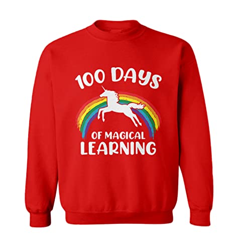 Haase Unlimited 100 Days of Magical Learning - Milestone Toddler Fleece Crewneck Sweater