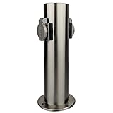 die Mehrfachsteckdose hat 2 Schutzkontaktsteckdosen mit extra robusten Klappdeckel und ist IP44 Spritzwassergeschützt. Die maximale Belastung pro Steckdose ist 10A 220-240V und bietet somit genug Power für den Rasenmäher und Teichpumpe gleichzeitig