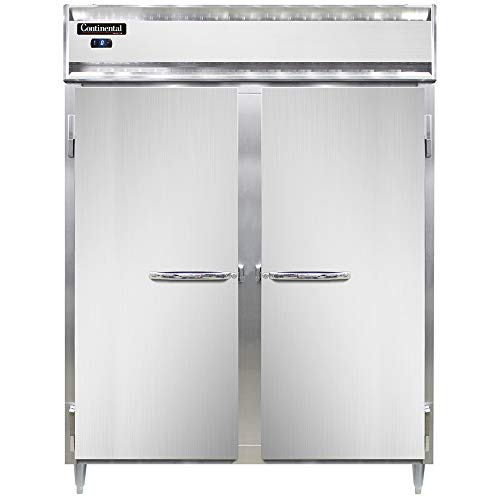 Continental Refrigerator DL2FE-SS-PT Designer Line Extra-Wide Two Section Pass-Thru Freezer, 57