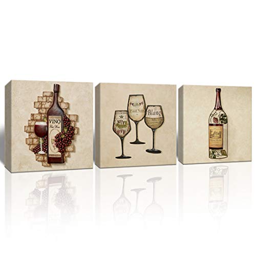 A Cup of Tea Lienzo Impreso en Forma de Abstracto de café, para decoración de la Pared de salón, Dormitorio, Oficina, 30,5 x 30,5 cm, Enmarcado, marrón, Negro y Rojo, Granate, 30 cm