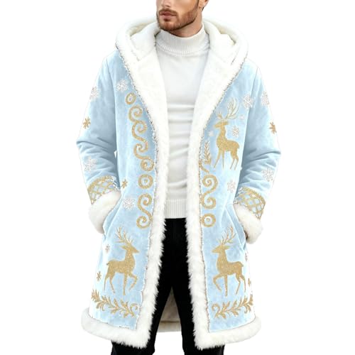 Cárdigan para hombre con diseño frontal estampado de abrigo informal
