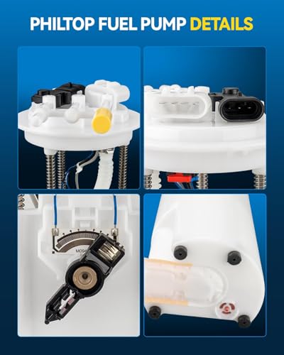 Image of PHILTOP Electric Fuel Pump Assembly Fits for 2000-2005 Buick LeSabre, Cadillac DeVille, Pontiac Bonneville, 1998-2005 Park Avenue, 1998-2004 Seville, 1998-1999, 2001-2003 Oldsmobile Aurora, FG0347
