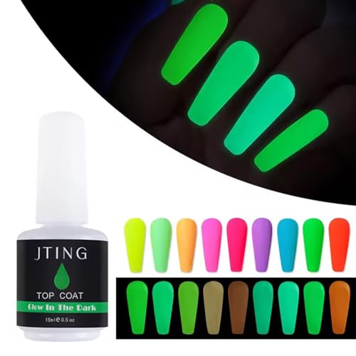 Top coat in gel opaco fosforescente, top coat in gel per unghie, top coat luminoso per nail art, smalto gel UV LED, si abbina a qualsiasi colore per salone fai da te casa