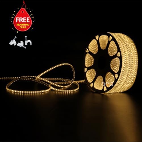 Image of DOJI 2835 Strip Lights for Home Decoration | 120 led per Meter led Strip Light | Rope Lights for Ceiling | Decoration Lights for Diwali, Christmas, Home, False Ceiling (Warmwhite, 30 Meter)