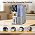 VonWater C5 Countertop Reverse Osmosis System with Tea Infuser-3s Instant Hot, 6 Temp Settings 7-Stage RO Filtration Dispenser, NSF/ANSI372/42/58, Portable Pitcher, 3:1 Pure to Drain