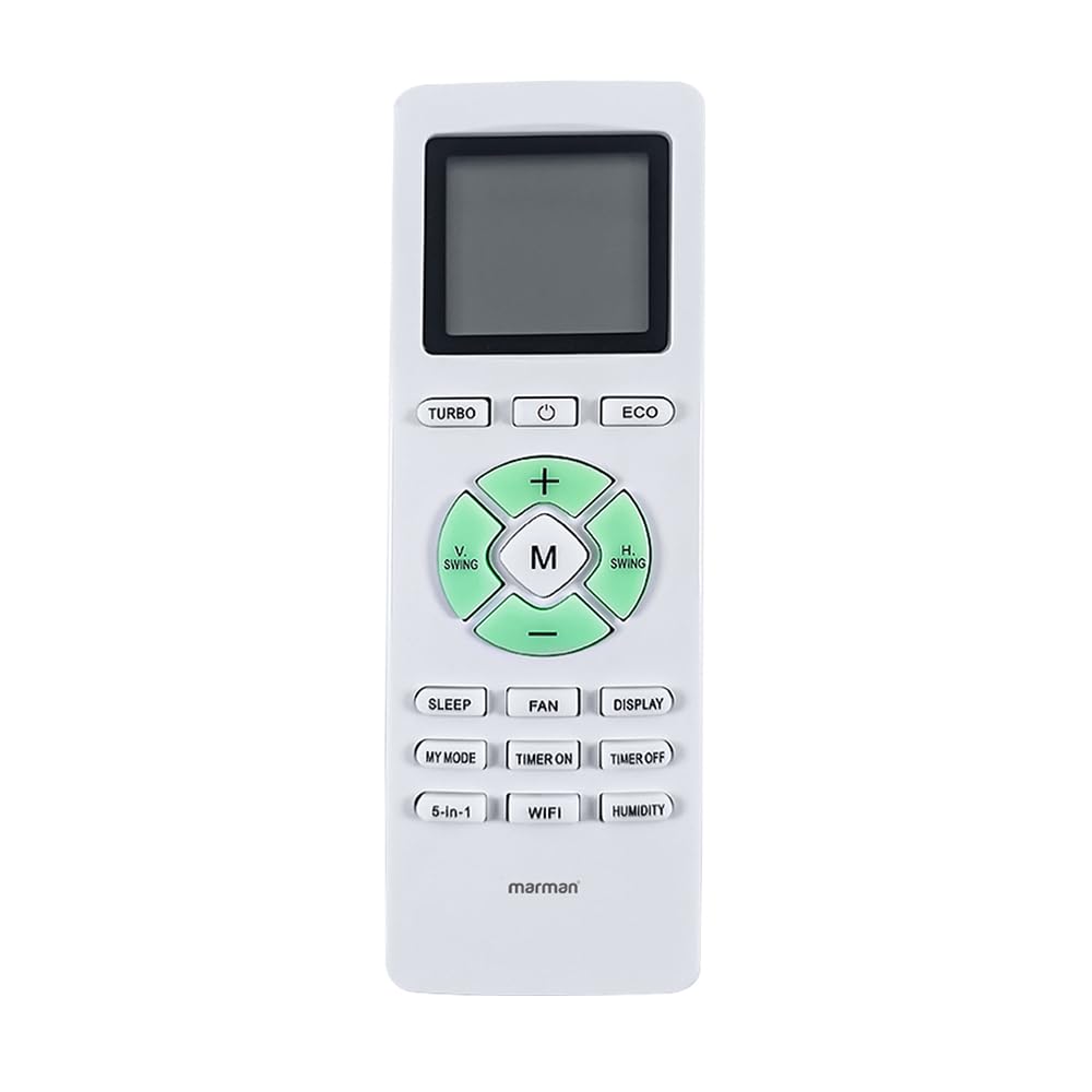 marman® compatible with lloyd ac remote original model 292 suitable for split and window air conditioner - match remote key by key with existing remote control
