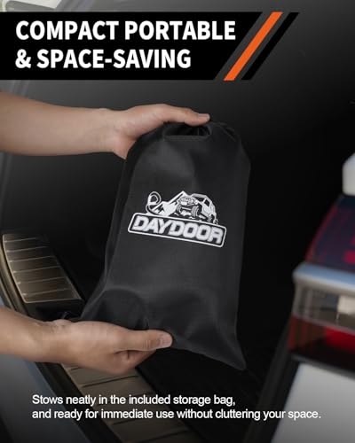 Image of DAYDOOR 56,000 LBS Soft Shackle Recovery Kit, 1 /2 inch x 22 inch (2-Pack) with 7075 Aluminum Snatch Ring, Winch Accessory for Jeep Wrangler, Bronco, 4Runner, Tacoma, ATV /UTV /Jeeps /SUVs, 4x4 Off-Road(Orange)