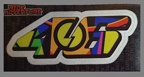 SMS Traders 46 Multicolor 01 Sticker for Car & Bike