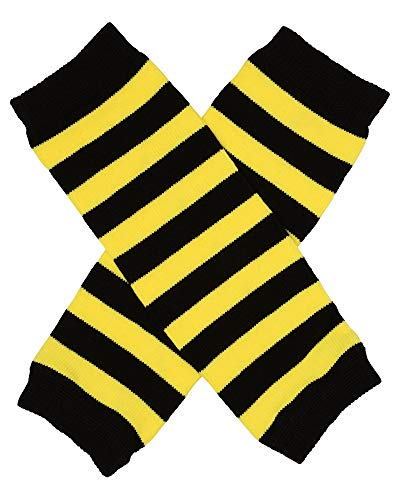 juDanzy Newborn Baby Leg Warmers (Newborn-15 Pounds)(Newborn Bee Stripe)
