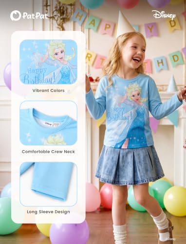 Image of Disney Kids Birthday Shirts 2-9Y, Cute Graphic Tees, Birthday Party Outfit
