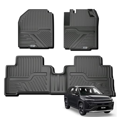 Image of Blue Jay Ultra TPE Car Floor Mats | VICTORIS (SEP 2025-TILL Date) Premium Luxury Mats | Washable Waterproof All Weather Mats | Black