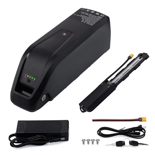 DaYaoEnne 48V 15Ah 720wh Long-Range Ebike Battery – Premium Lithium-Ion Down Tube Pack for 200-2000W Motors, with LED Power Indicator, BMS, Anti-Theft Lock & 2A Charger (48V15Ah-5Pin)(UL Certificated)