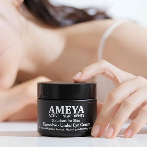 AMEYA ACTIVE INGREDIENTS SOLUTIONS FOR SKIN EYEREVIVE Under Eye Face Cream Reduces Dark Circle & Brightens Skin | De-Puffs & Reduces Eye Bags | Hydrates & Plumps 30g