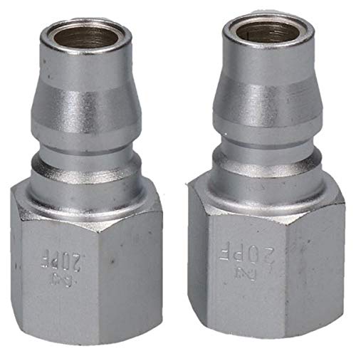 Raccordo Aria Maschio Nitto 1/4 BSP | 2 Pezzi | Filettatura Maschio | Foro 7,6 Mm | Prodotto In Giappone