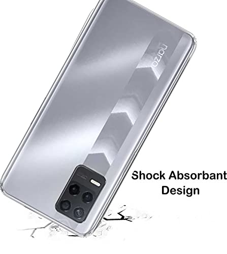 Image of Soft Flexible Silicone Back Cover Compatible with Samsung Galaxy M21 2021, Transparent Case + Screen Guard