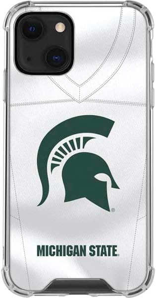 Skinit Clear Phone Case Compatible with iPhone 13 - Officially Licensed Michigan State University Spartans Logo Design