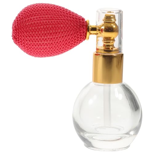 TOPPERFUN Botella de Spray Recargable de Vidrio 10 Ml para Polvo y Perfume Atomizador Portátil Transparente para Viaje y Almacenamiento Contenedor Ligero y Sellado para Color Aleatorio