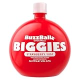 BuzzBallz Biggies Strawberry Rita, Margarita Lista para Beber, 15% de Alcohol, 1.75l, Cóctel Preparado con Tequila y Jugo...